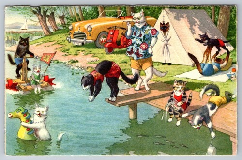 Alfred mainzer cats series - mainzer,