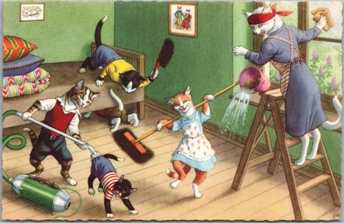 Vintage alfred mainzer - vintage, cat