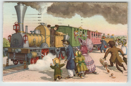 Postcard anthropomorphic cats - postcard,